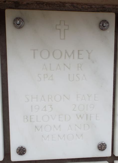 Sharon Faye Rhinehart Toomey 1943 2019 Find A Grave Memorial