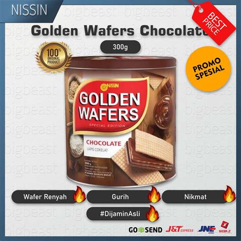 Jual Nissin Golden Wafers Chocolate Gr Gram Wafer Cokelat