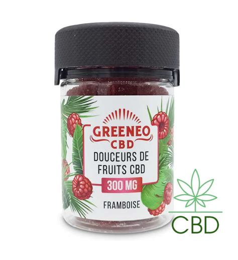 Gummies Douceurs De Fruits CBD Framboise Greeneo