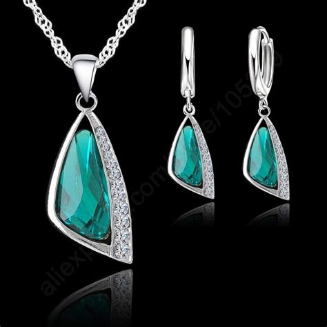 Wedding Sieraden Sets 925 Sterling Silver Crystal Grandado