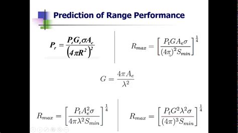 RADAR Engineering 15EC833 Module 2 Topic 1 Prediction Of RADAR