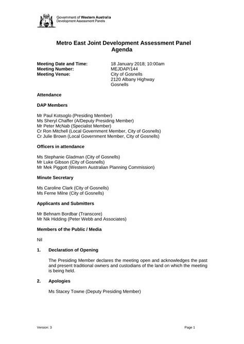 Pdf Metro East Joint Development Assessment Panel Agenda Daps Metro