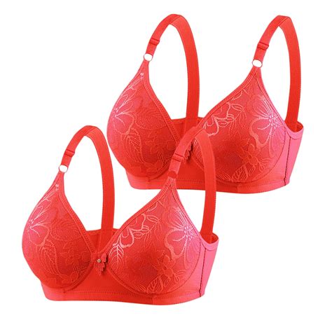 Njoeus Womens Bras Sexy Bras For Women Sports Bras For Women 2 Pack Womens Adjust Full Cup