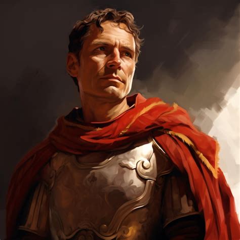 Premium Ai Image A Man In Armor With A Red Cape