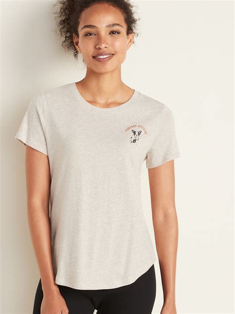 Everywear Graphic Crew Neck Tee For Women Old Navy