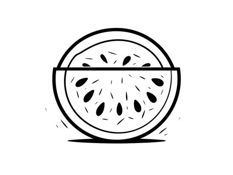 Watermelon Coloring Fun Coloring Page