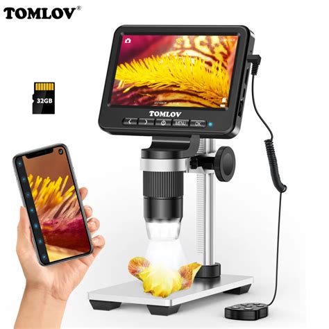 TOMLOV 5 Cam Ra Microscope Num Rique Sans Fil WIFI Sous X 1080P Soudage