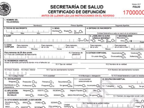 Cuál Es El Proceso Para Obtener Una Acta De Defunción En México