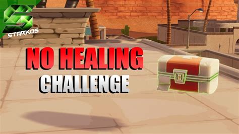 No Healing Challenge Fortnite Battle Royale Youtube