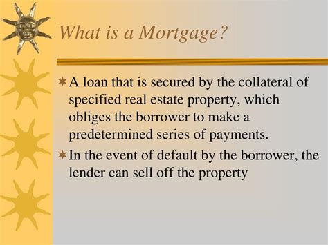 Ppt Mortgage Loans Powerpoint Presentation Free Download Id4978636