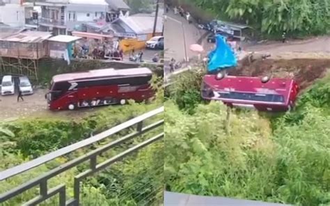 Kronologi Bus Pariwisata Masuk Jurang Di Guci Tegal 1 Penumpang Tewas