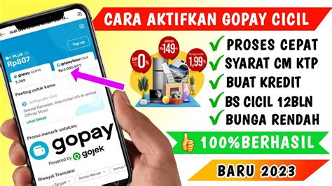 Cara Aktifkan Gopay Cicil Terbaru Pinjaman Online Youtube