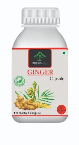 Ginger Capsule Herbal Ginger Capsule 60 Capsules At ₹ 80bottle In