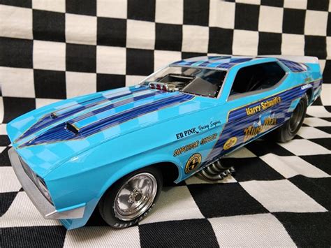 AW299 1973 Blue Max Ford Mustang 1 18th NHRA Funny Car Hoolagators