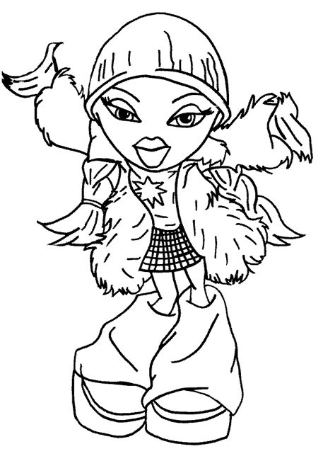 Sasha Bratz Coloring Pages Clip Art Library