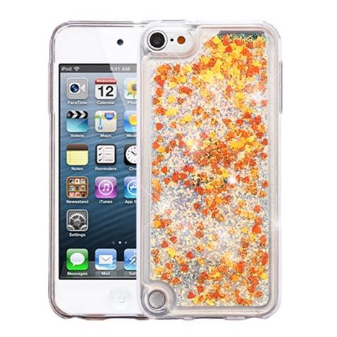 Valor Hearts Quicksand Glitter Hybrid Hard Pc Tpu Case Cover For Apple