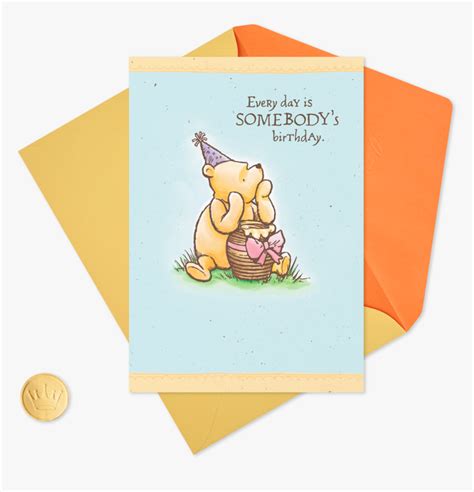 Disney Winnie The Pooh Special Somebody Birthday Card 60th Birthday