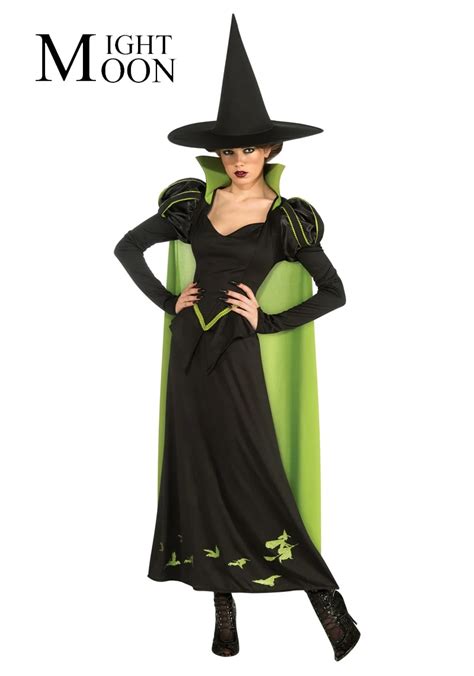 Moonight Wizards Costume Halloween Party Women Witch Costume Sexy Fancy