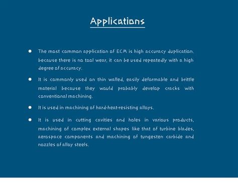 Electrochemical Machining Presentation Pptx Pdf