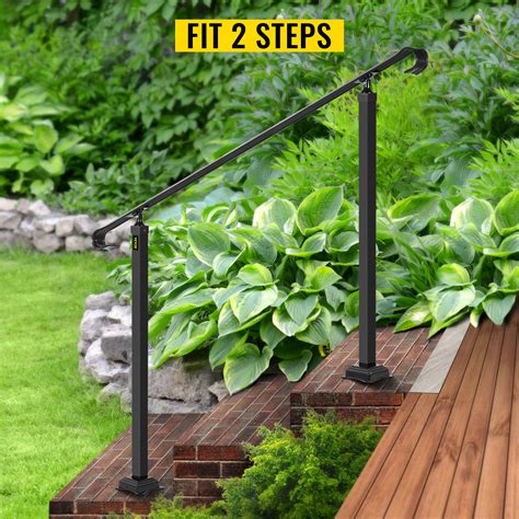 Vevor Handrails For Outdoor Steps Fit Steps Wrought Iron Handrail