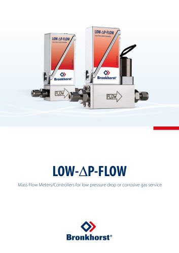 El Flow Prestige Mass Flow Meterscontrollers For Gas Bronkhorst Pdf Catalogs Technical