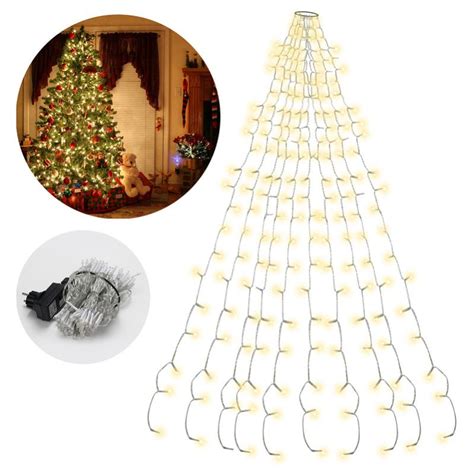 Guirlande lumineuse 280 LEDs 2 8m 8 effets lumineux Sapin de Noël avec