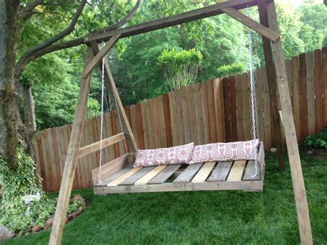 Pallet Swing Daybed Pallet Swing Diy Pallet Swing Diy Porch Swing