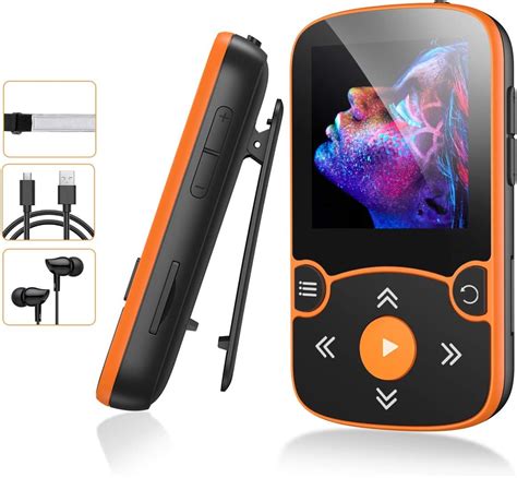 AGPTEK 32 GB MP3 Bluetooth 5 0 With Clip Portable HiFi Amazon Co Uk