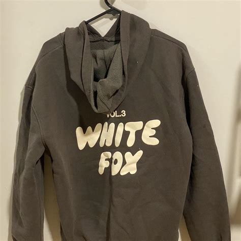 White Fox Volume 3 Hoodie Worn Once Depop