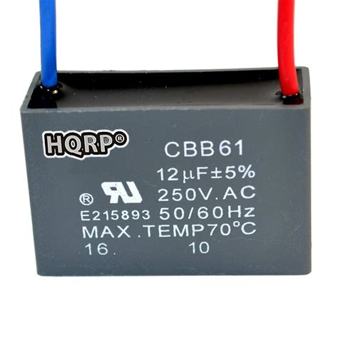 Hqrp Ceiling Fan Capacitor Cbb Uf Wire Ul Listed