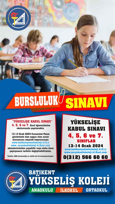 Bursluluk Sınavı Batıkent Yükseliş Koleji