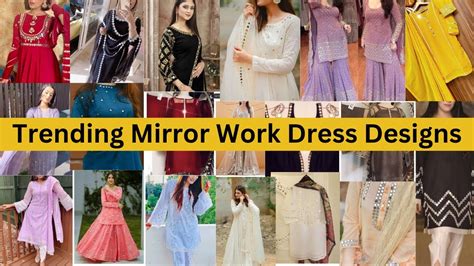 Mirror Work Embroidery Designs Mirror Work Dress Designs Beautiful