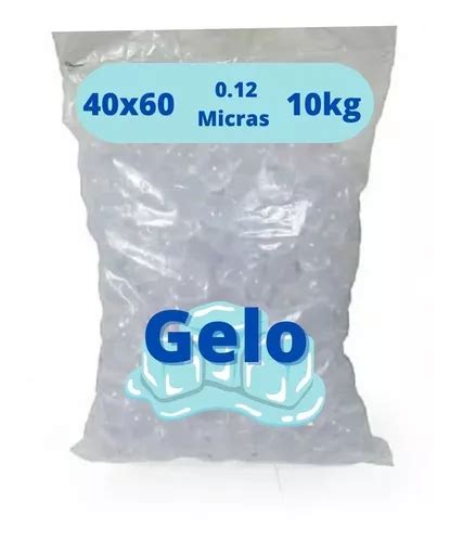 Saco Liso Transparente Para Gelo X Refor Ado Micras