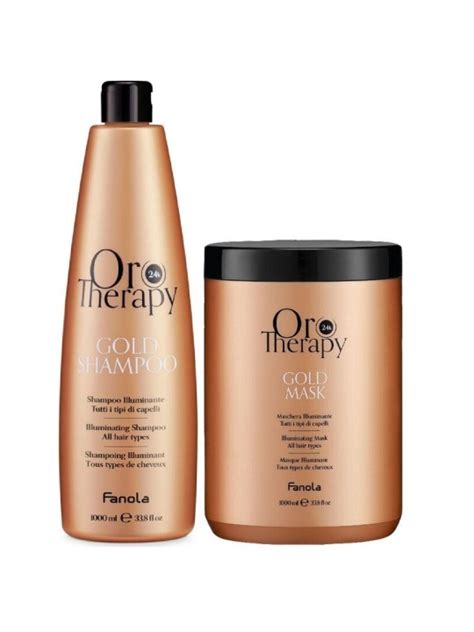 Fanola Oro Therapy Oro Puro Kit Shampoo E Maschera Capelli Luminosi E