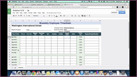 Free Excel Timesheet Template With Formulas Doctemplates Hot Sex Picture