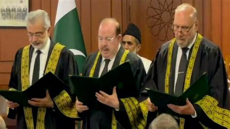 Justices Sardar Tariq Masood Mazhar Alam Miankhel Sworn In As Ad Hoc