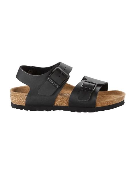 Birkenstock New York Narrow Kids Sandals In Black Myer