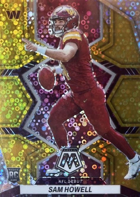 Sam Howell 2022 Mosaic 274 Nfl Debut No Huddle Gold 10 Price Guide