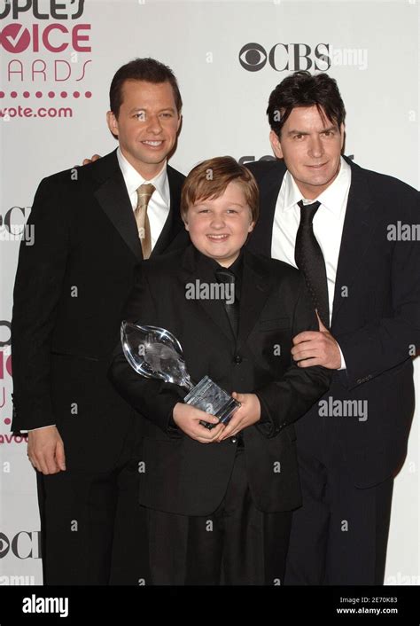 Jon Cryer Angus T Jones And Charlie Sheen Attend The 33rd Annual