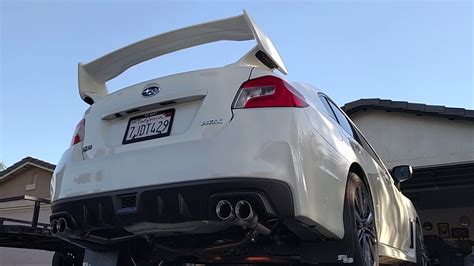 2015 Wrx Nameless Axleback Muffler Delete YouTube