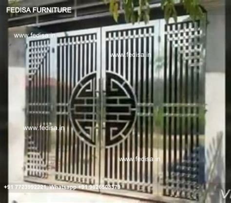 Iron Gate Design Modern Iron Fence Designs Lohe Ke Gate Ka Colour Pipe