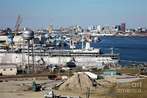 Norfolk Naval Shipyard Photograph by Bill Cobb