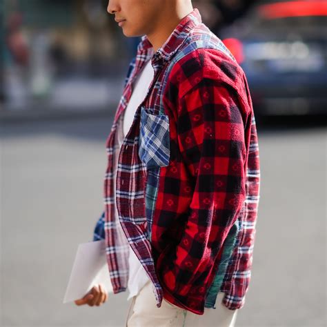 Street Style Red Flannel Outfit Men Atelier Yuwa Ciao Jp