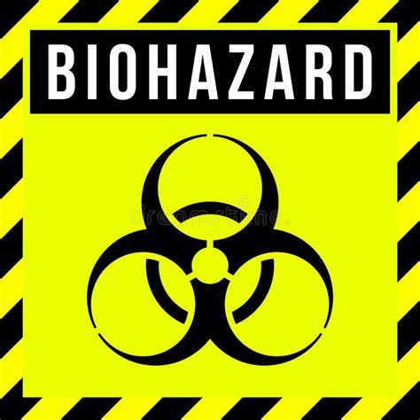 Caution Biohazard Sign Stock Vector Illustration Of Hazardous 144512018