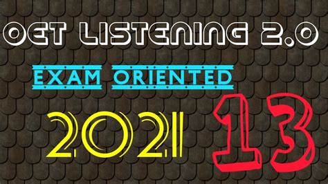 OET 2 0 Listening Test With Answers 2021 Updated OET Listening Sample