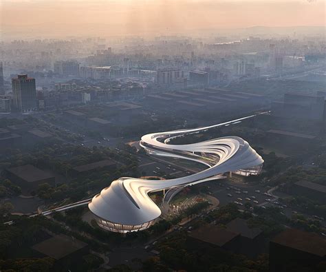 Construction Begins On The Jinghe New City Culture Art Centre Zaha