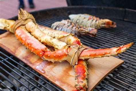 Planked King Crab Legs And Grilled Lobster Tails — Another Pint Please