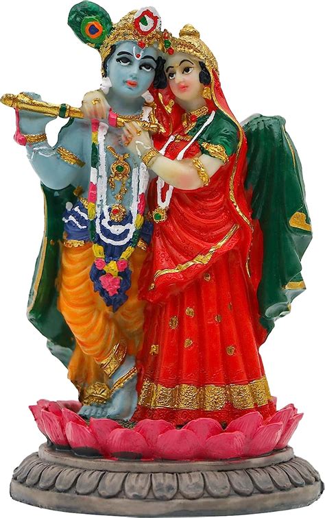 Buy Alikiki India Idol Radha Krishna Figurine H Hindu Murti God