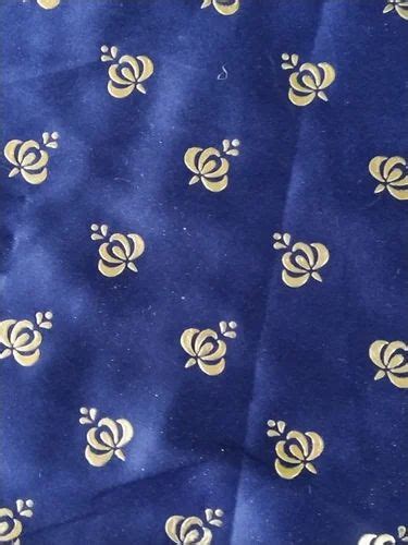 Printed Blue Base Floral Print Satin Fabric GSM 150 GSM At Rs 25