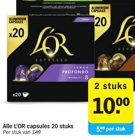 Alle L Or Capsules Stuks Aanbieding Bij Albert Heijn